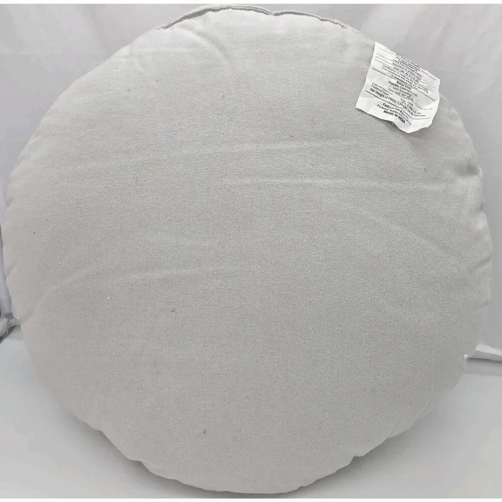 Shabby Chic Zafu Meditation Mandala Accent Pillow 17